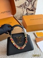LOUIS VUITTON lv capucines bag  size :20cm - Image 2