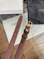 Celine triomphe suede belt 2.5 cm size: 80-100 cm