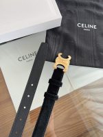 Celine triomphe suede belt 2.5 cm size: 80-100 cm