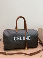 CELINE duffle travel bag size : 50 ×24×21cm