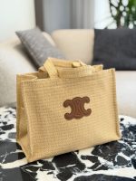 CELINE Cabas Thais raffia beach bag size : 40cm