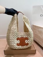CELINE raffia hobo bag size : 40*25 cm - Image 2