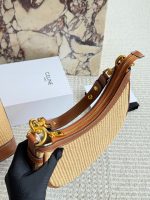 CELINE raffia hobo bag size : 24*20cm - Image 3