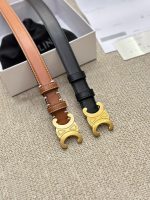 CELINE TRIOMPHE BELT 2.5 CM  SIZE : 75 -100 CM