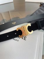 Celine triomphe suede belt 2.5 cm size: 80-100 cm - Image 3