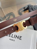 Celine triomphe suede belt 2.5 cm size: 80-100 cm - Image 3