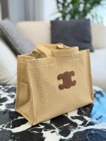 CELINE Cabas Thais raffia beach bag size : 40cm - Image 3