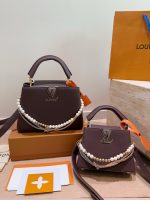 LOUIS VUITTON lv capucines bag  size :27*17/ 20*14 cm - Image 7