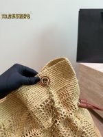YSL beach raffia bag tote size ：35X35cm - Image 3