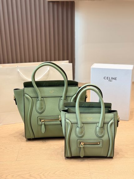 CELINE luggage hobo bag size : 28 x 28cm/ 22 x 20cm
