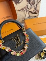 LOUIS VUITTON lv capucines bag  size :20cm - Image 4