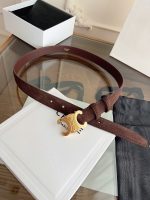 Celine triomphe suede belt 2.5 cm size: 80-100 cm - Image 4