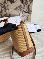 CELINE raffia bucket bag hobo size : 18*22cm - Image 5