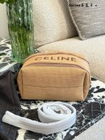 Celine beach raffia bag  size :  22 cm - Image 7