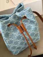 Celine bucket denim hobo bag size :14*18cm - Image 6