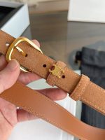 Celine triomphe suede belt 2.5 cm size: 80-100 cm - Image 8