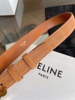 Celine triomphe suede belt 2.5 cm size: 80-100 cm - Image 5