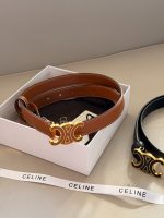 CELINE TRIOMPHE BELT  2CM  size : 75-100 cm - Image 4