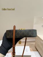 CELINE Triomphe handle crossbody bag size : 23x13cm - Image 4