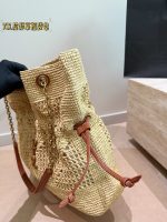 YSL beach raffia bag tote size ：35X35cm - Image 5
