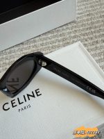 CELINE sunglasses black color with silver hard ware - Image 6