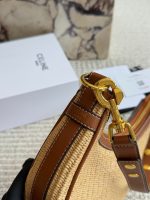CELINE raffia hobo bag size : 24*20cm - Image 6