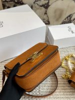 CELINE TRIOMPHE CLASSIC  BOX SUEDE  SIZE : 19 X13cm/10 X9cm - Image 7