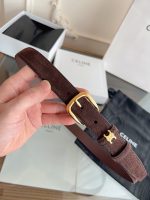 Celine triomphe suede belt 2.5 cm size: 80-100 cm - Image 6