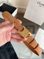 Celine triomphe suede belt 2.5 cm size: 80-100 cm - Image 6