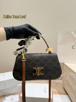 CELINE Triomphe handle crossbody bag size : 23x13cm - Image 5