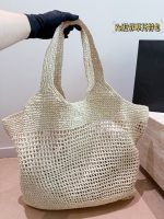 YSL beach raffia bag tote size ：46X36cm - Image 6