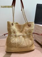 YSL beach raffia bag tote size ：35X35cm - Image 6