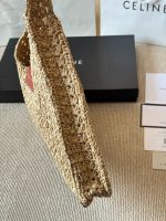 Celine Cabas raffia beach hobo bag size :40 x 33cm - Image 7