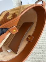 CELINE raffia bucket bag hobo size : 18*22cm - Image 7