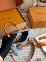 LOUIS VUITTON lv nano speedy  denim size : 16cm - Image 6