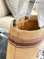 Celine beach raffia bag  size :  22 cm - Image 8