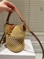 Celine bucket raffia bag size : 16X 18 cm - Image 8