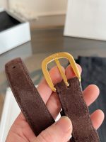 Celine triomphe suede belt 2.5 cm size: 80-100 cm - Image 7