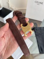 Celine triomphe suede belt 2.5 cm size: 80-100 cm - Image 7