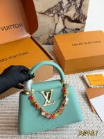 LOUIS VUITTON lv capucines bag  size :20cm - Image 7