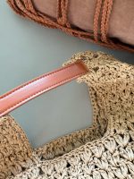Celine triomphe raffia beach bag size : 38*25 cm - Image 7