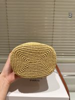 Celine bucket raffia bag size : 16X 18 cm - Image 9