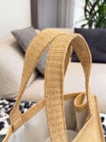 CELINE Cabas Thais raffia beach bag size : 40cm - Image 8