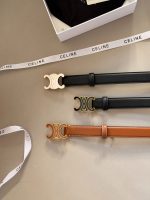 CELINE TRIOMPHE BELT  2CM  size : 75-100 cm - Image 6