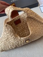 Celine Cabas raffia beach hobo bag size :40 x 33cm - Image 9