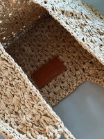 Celine triomphe raffia beach bag size : 38*25 cm - Image 8