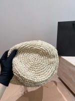 YSL raffia beach bag hobo tote size : 29 x 24cm - Image 8