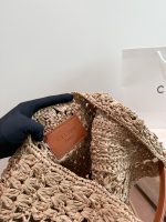CELINE raffia hobo bag size : 40*25 cm - Image 9