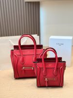 CELINE luggage hobo bag size : 28 x 28cm/ 22 x 20cm - Image 10
