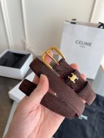 Celine triomphe suede belt 2.5 cm size: 80-100 cm - Image 10